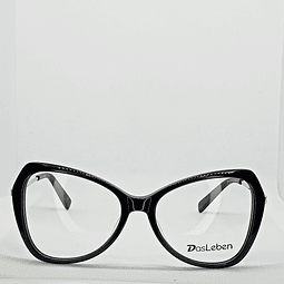 Armazón Óptico Das Leben Mujer Acetato Negro