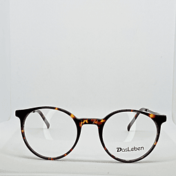 Armazón Óptico Das Leben Mujer Acetato Tortoise Redondo