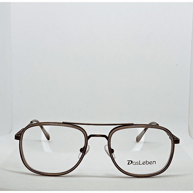 Armazón Óptico Das Leben Hombre Metálico Bronce Elegante