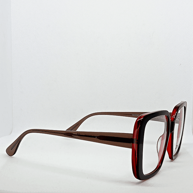 Armazón Óptico Das Leben Mujer Acetato Negro y Rojo