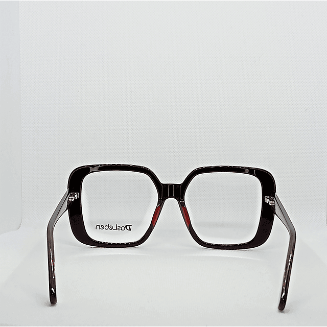 Armazón Óptico Das Leben Mujer Acetato Negro y Rojo