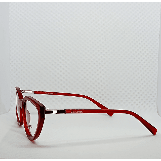 Armazón Óptico Das Leben Mujer Acetato Rojo Italiano