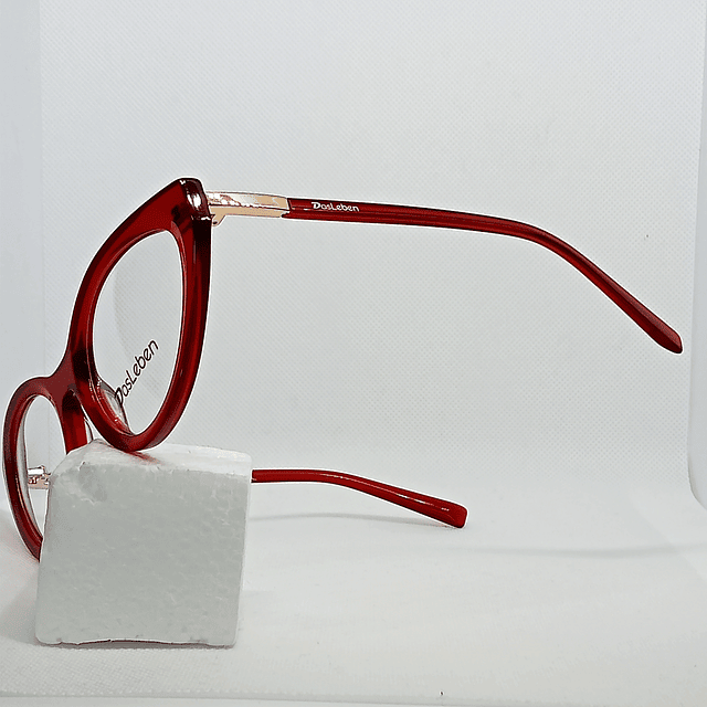 Armazón Óptico Das Leben Mujer Acetato Rojo Italiano