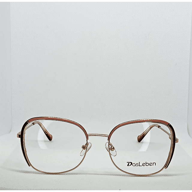 Armazón Óptico Das Leben Mujer Metálico con Aplicaciones 