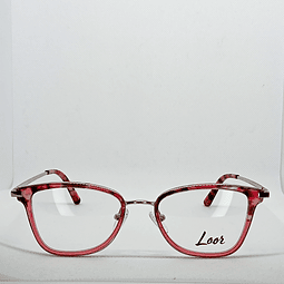 Armazón Loor Mujer Metálico con Acetato Rosado