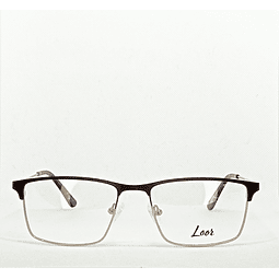 Armazón Loor Hombre Metálico Plateado