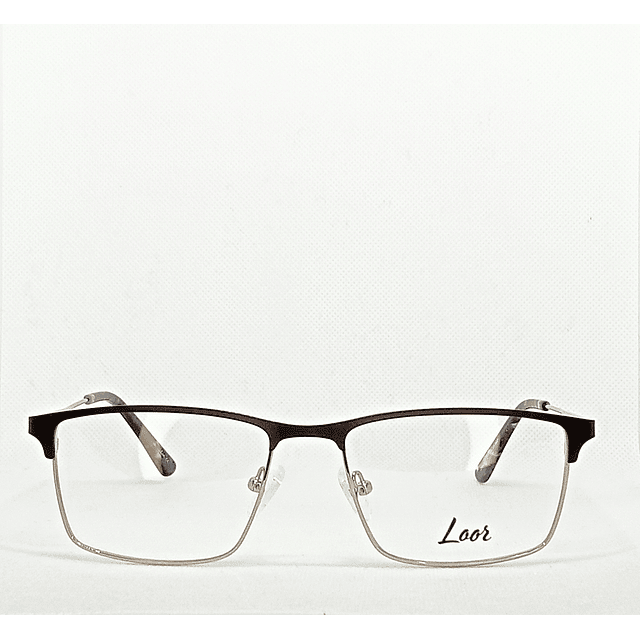 Armazón Loor Hombre Metálico Plateado