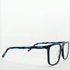 Armazón Blume Hombre Acetato Negro y Turquesa