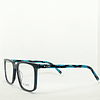 Armazón Blume Hombre Acetato Negro y Turquesa