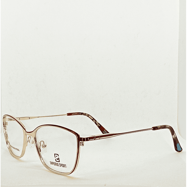 Armazón Emporio Mujer Metálico Dorado