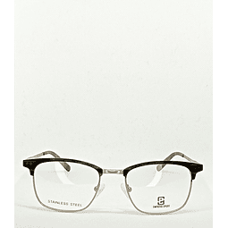 Armazón Emporio Hombre Metálico con Ribetes Verdes