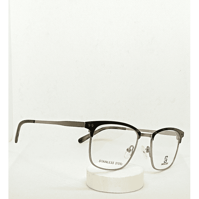 Armazón Emporio Hombre Metálico con Ribetes Verdes