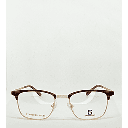 Armazón Emporio Hombre Metálico Dorado Opaco