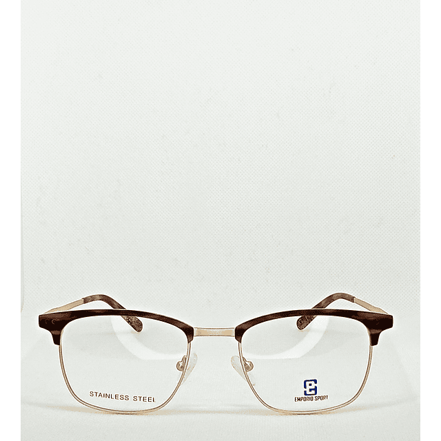 Armazón Emporio Hombre Metálico Dorado Opaco