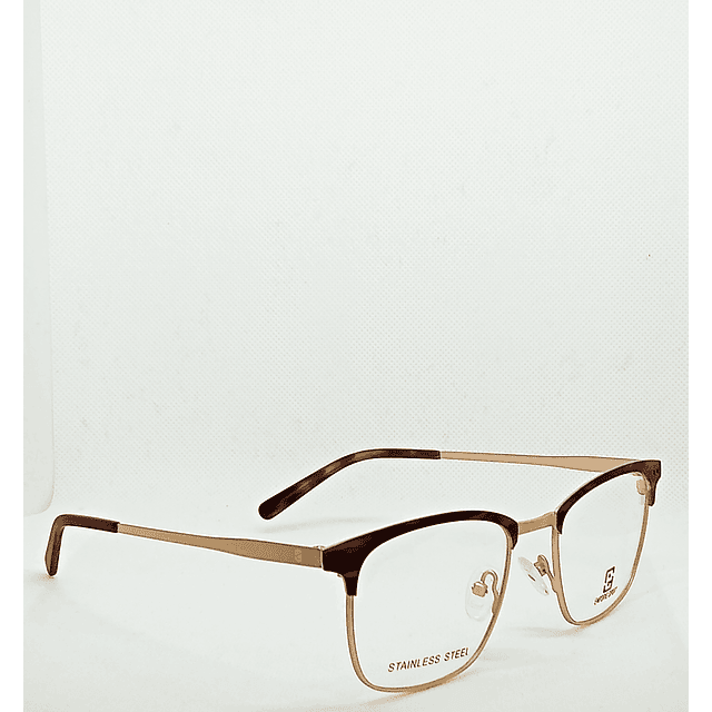 Armazón Emporio Hombre Metálico Dorado Opaco