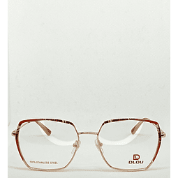 Armazón Dlou Mujer Metálico Dorado Brillante Cuadrado