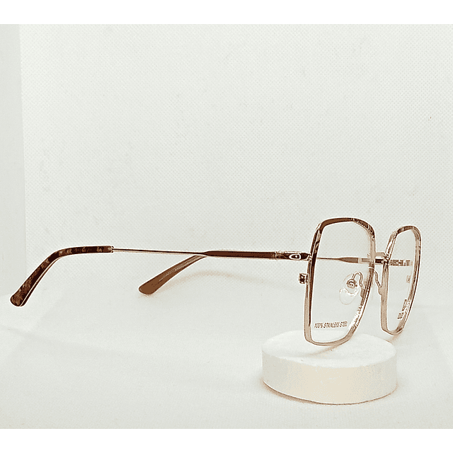 Armazón Dlou Mujer Metálico Dorado Brillante Cuadrado