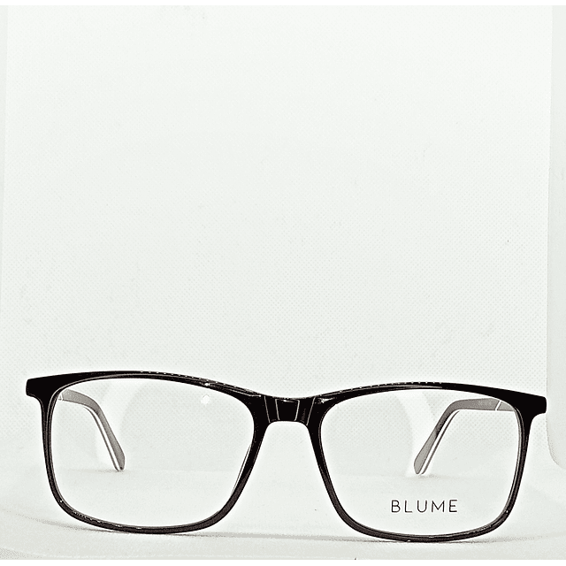 Armazón Blume Hombre Acetato Negro y Aplicaciones