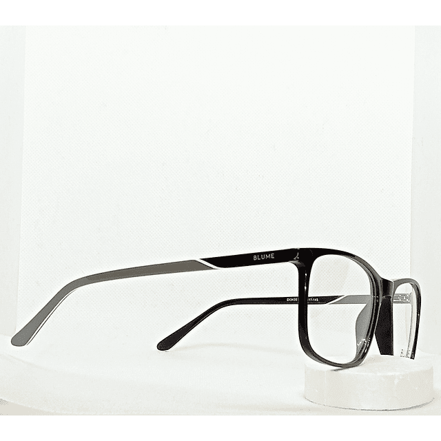 Armazón Blume Hombre Acetato Negro y Aplicaciones