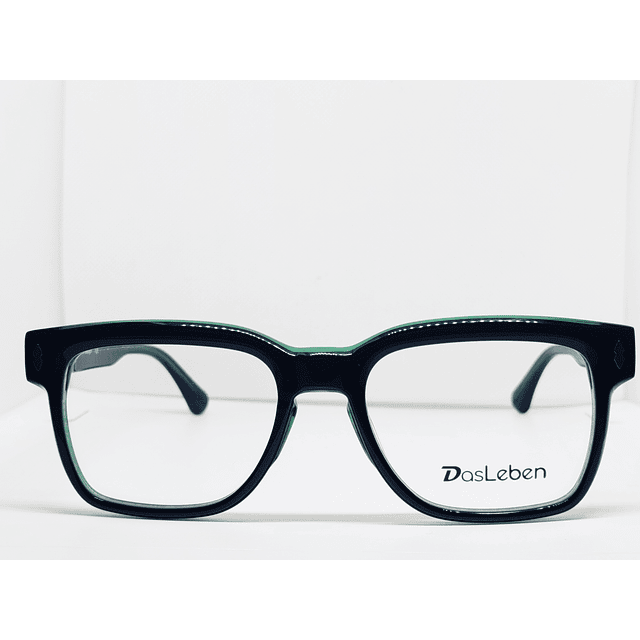 Armazón Óptico Das Leben Hombre Acetato Verde y Negro