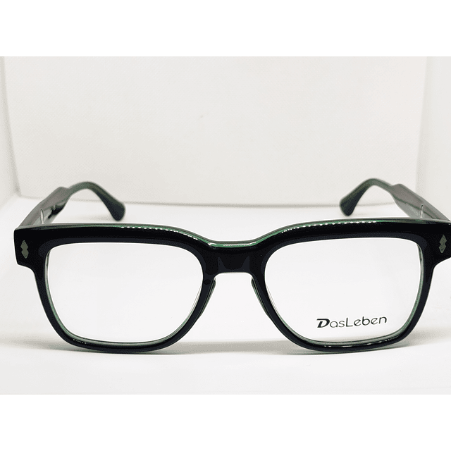 Armazón Óptico Das Leben Hombre Acetato Verde y Negro