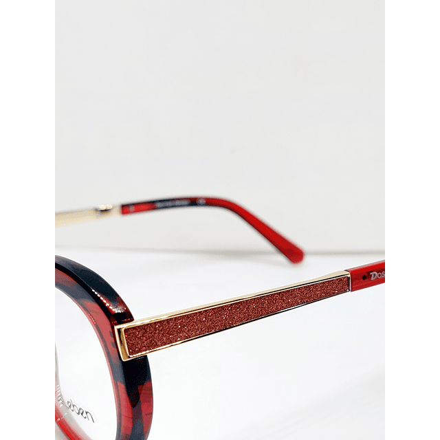 Armazón Óptico Das Leben Mujer Acetato Rojo Tortoise