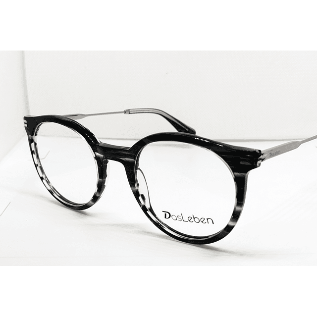 Armazón Óptico Das Leben Mujer Negro y Gris