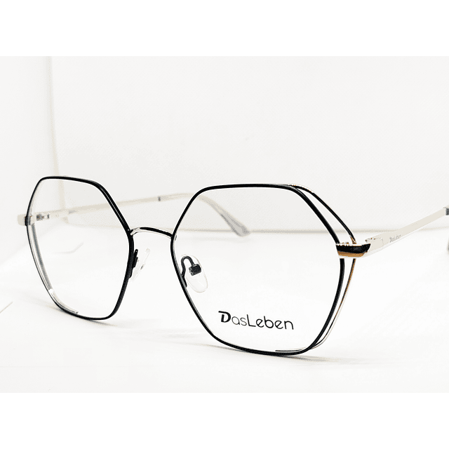 Armazón Óptico Das Leben Mujer Metálico Negro