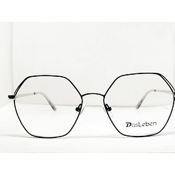 Armazón Óptico Das Leben Mujer Metálico Negro