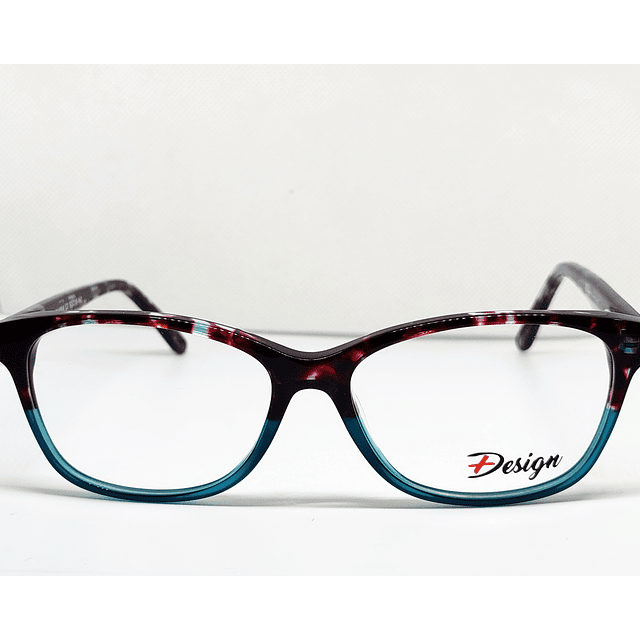 Armazón Óptico +Design Hombre Acetato Tortoise y Celeste