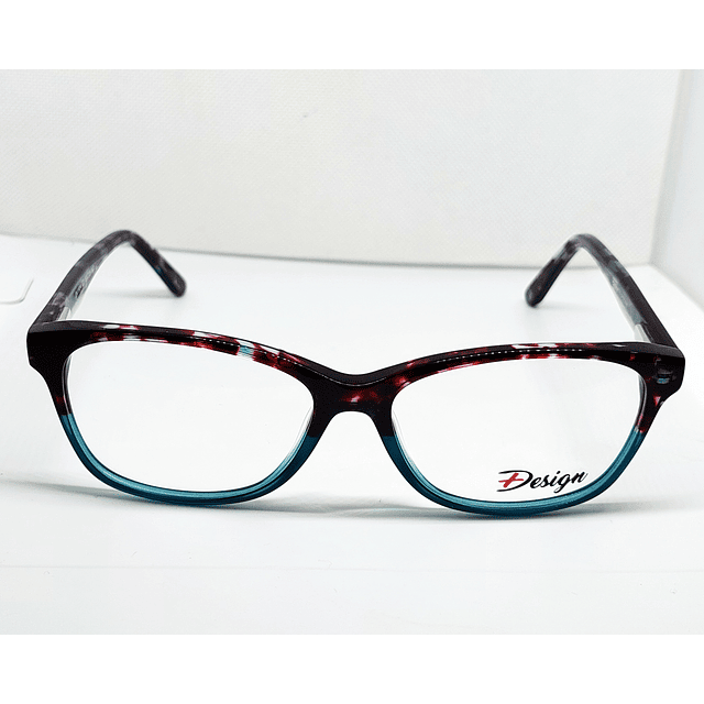 Armazón Óptico +Design Hombre Acetato Tortoise y Celeste
