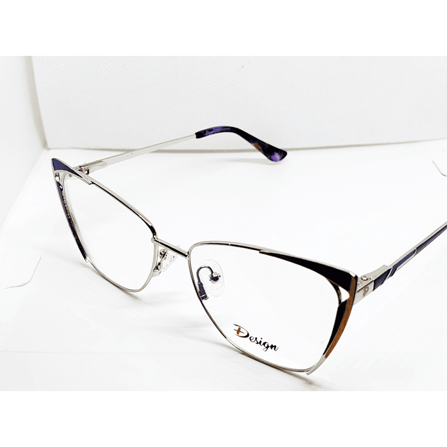 Armazón Óptico +Design Mujer Metal Agatado 