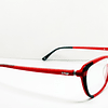 Armazón Óptico +Design Mujer Acetato rojo y negro