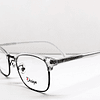 Armazón Óptico +Design Hombre Metal y Acetato transparente