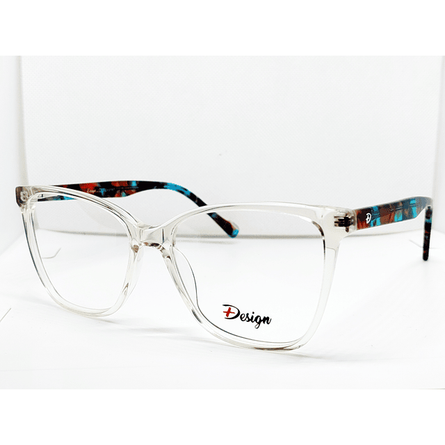 Armazón Óptico +Design Mujer Acetato transparente