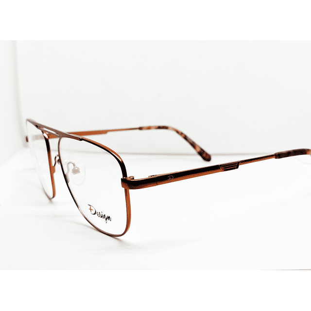 Armazón Óptico +Design Hombre Metal Dorado 