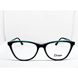 Armazón Óptico +Design Unisex Acetato Negro