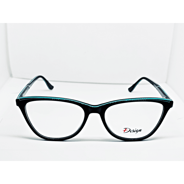 Armazón Óptico +Design Unisex Acetato Negro