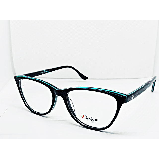 Armazón Óptico +Design Unisex Acetato Negro