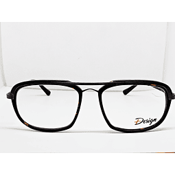 Armazón Óptico +Design Hombre Metal y Acetato Tortoise