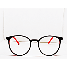 Armazón Óptico K-chai Niños /Adolescentes Acetato Rojo y Negro