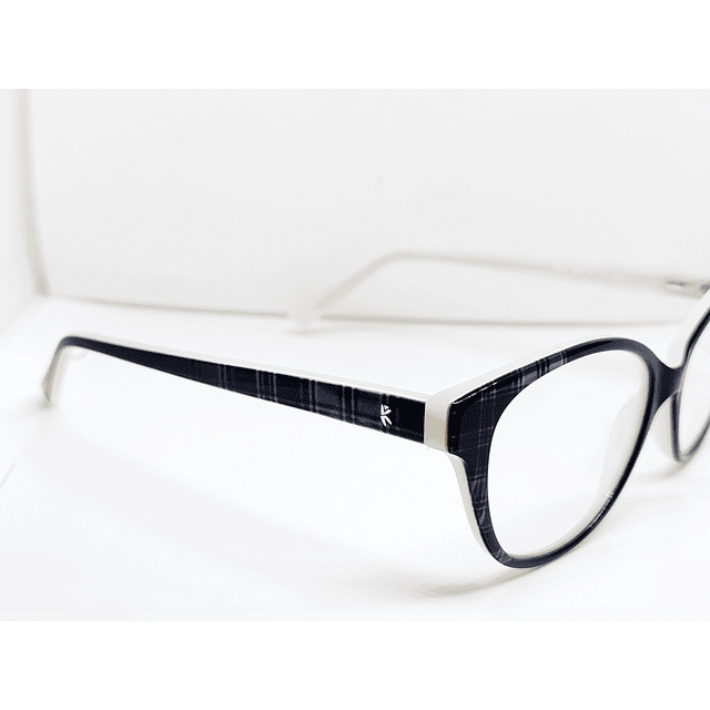 Armazón Óptico K-chai Niños /Adolescentes Acetato Escoces negro y gris