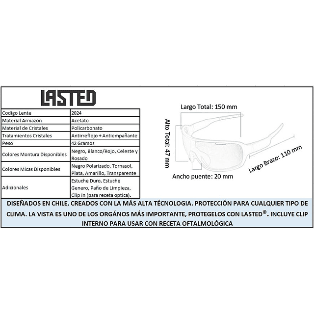 Lentes Deportivos LASTED 