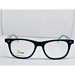 Armazón Óptico K-chai Niños Acetato Negro y Verde Nilo