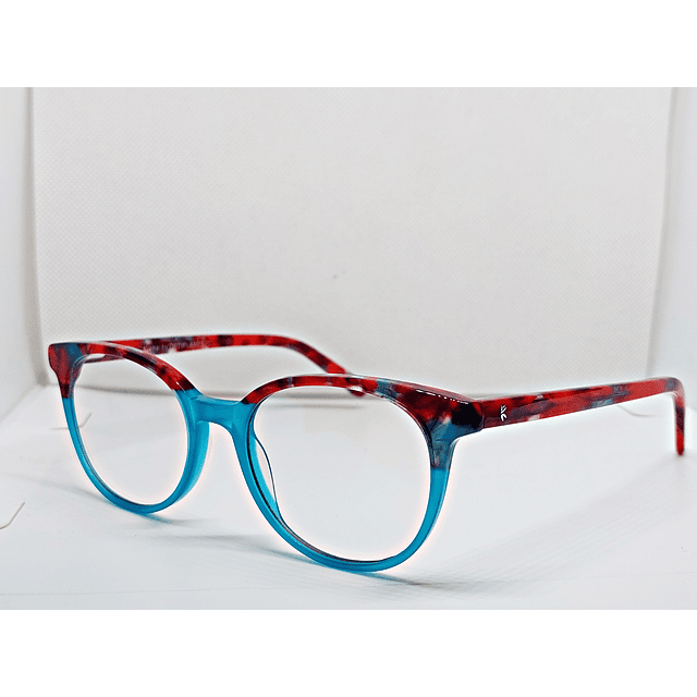 Armazón Óptico K-chai Niños Tortoise Rojo y Celeste