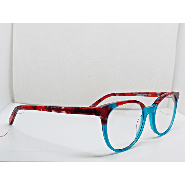 Armazón Óptico K-chai Niños Tortoise Rojo y Celeste