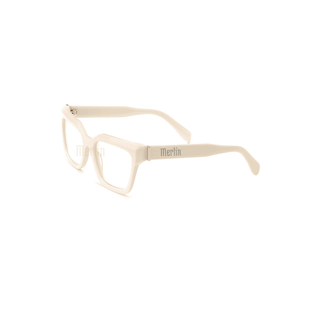 Armazón Óptico Merlín Blanco Marfil Acetato Premium