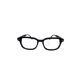 Armazón Óptico Merlín Acetato Premium Negro con Pins metálico