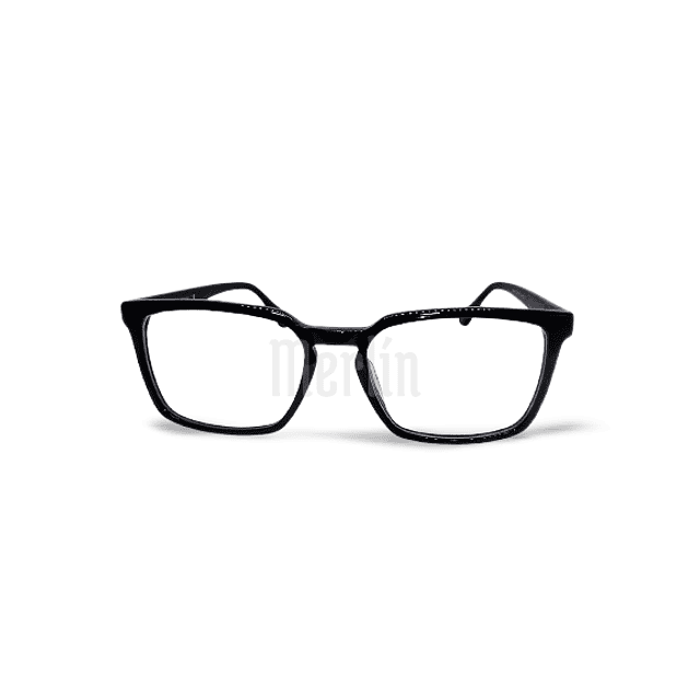 Armazón Óptico Merlín Acetato Premium Negro Cuadrado 