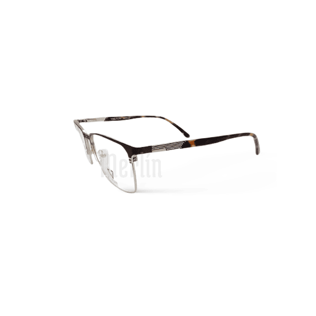 Armazón Óptico Veltom Metálico Negro con varilla Tortoise